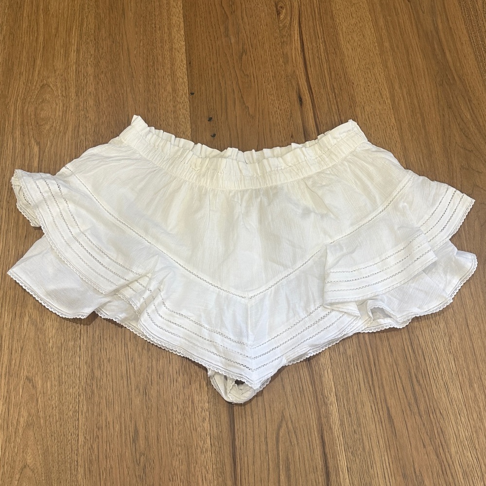 Aerie NWT xxl white ruffle skort tennis skirt - Picture 4 of 5
